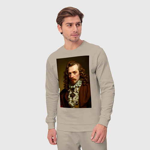 Мужской костюм Старинный портрет / Миндальный – фото 3