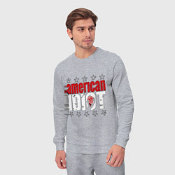 Костюм хлопковый мужской Green Day - american idiot, цвет: меланж — фото 2