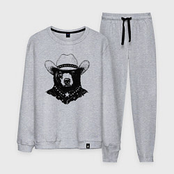 Мужской костюм Медведь ковбой на диком западе