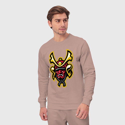 Мужской костюм Samurai face / Пыльно-розовый – фото 3