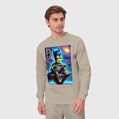 Мужской костюм Batbart - ai art fantasy / Миндальный – фото 3