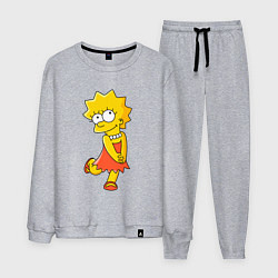 Костюм хлопковый мужской Lisa Simpson, цвет: меланж