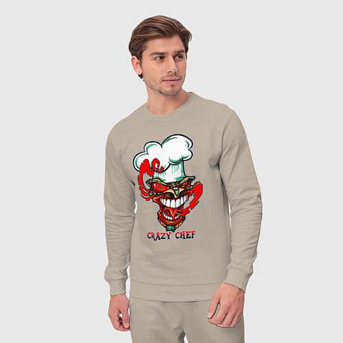 Мужской костюм Crazy chef / Миндальный – фото 3