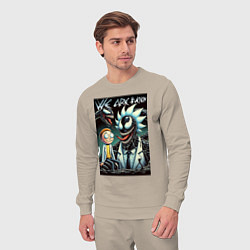 Костюм хлопковый мужской Morty and Rick - meme we are Venom, цвет: миндальный — фото 2