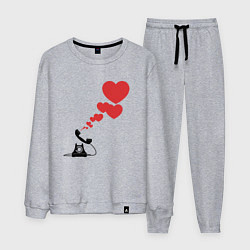 Мужской костюм Телефон с сердечками