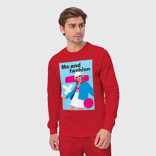 Мужской костюм Я и мода pop art / Красный – фото 3