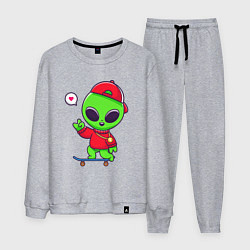 Мужской костюм Пришелец скейтбордист