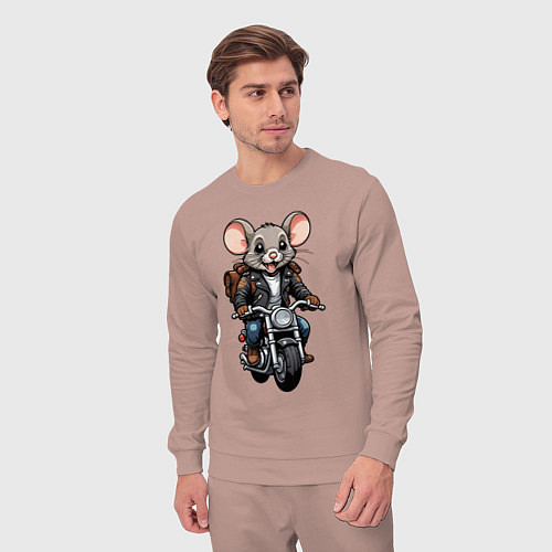 Мужской костюм Biker mice / Пыльно-розовый – фото 3