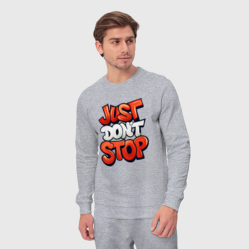 Мужской костюм Just dont stop / Меланж – фото 3