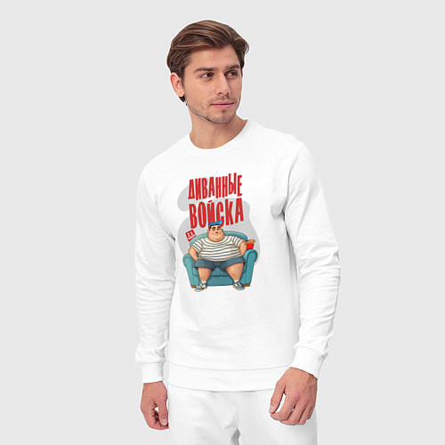 Мужской костюм Защитник диванные войска / Белый – фото 3