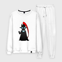 Костюм хлопковый мужской Игрит - поднятие уровня в одиночку, цвет: белый