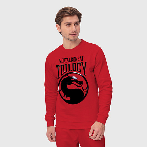 Мужской костюм Mortal kombat trilogy / Красный – фото 3