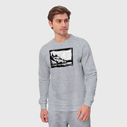 Костюм хлопковый мужской Дикие тропы и оффроад, цвет: меланж — фото 2