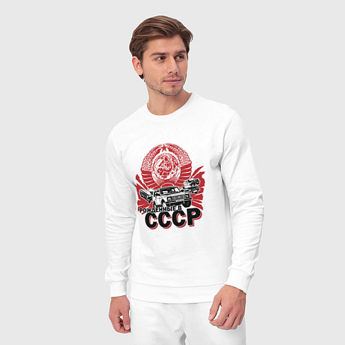 Мужской костюм Авто рожденные в СССР / Белый – фото 3