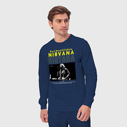 Костюм хлопковый мужской Курт Кобейн Nirvana, цвет: тёмно-синий — фото 2