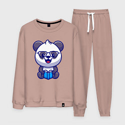 Мужской костюм Панда с книгой