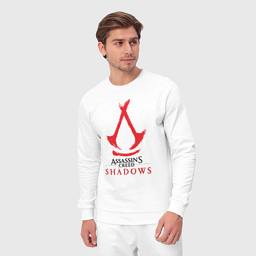 Мужской костюм Assassins Creed Shadows - badge / Белый – фото 3