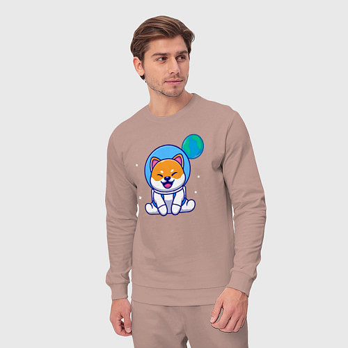 Мужской костюм Space doggy / Пыльно-розовый – фото 3