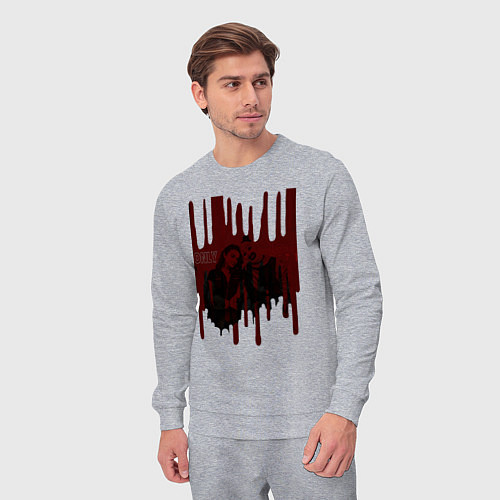 Мужской костюм Teriffier постер / Меланж – фото 3