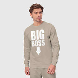 Костюм хлопковый мужской Big boss arrow, цвет: миндальный — фото 2