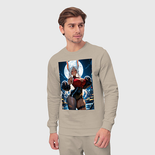 Мужской костюм Мирко из Моя геройская академия в неофициальном ко / Миндальный – фото 3