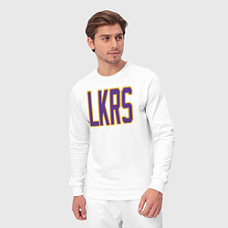 Костюм хлопковый мужской Team LKRS, цвет: белый — фото 2