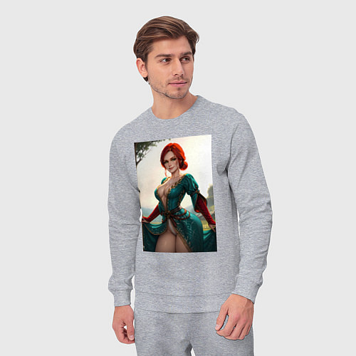 Мужской костюм Трисс Меригольд Ведьмак 3 / Меланж – фото 3