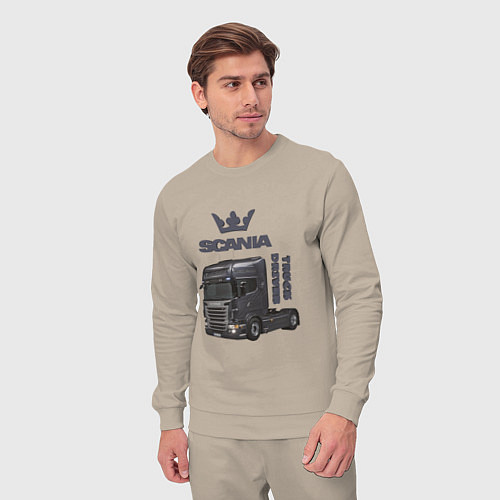 Мужской костюм Скания truck driver / Миндальный – фото 3