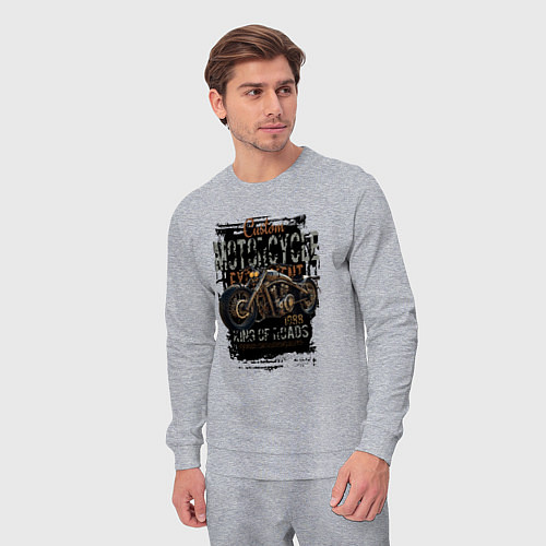 Мужской костюм Мотоцикл кастом 1988 / Меланж – фото 3
