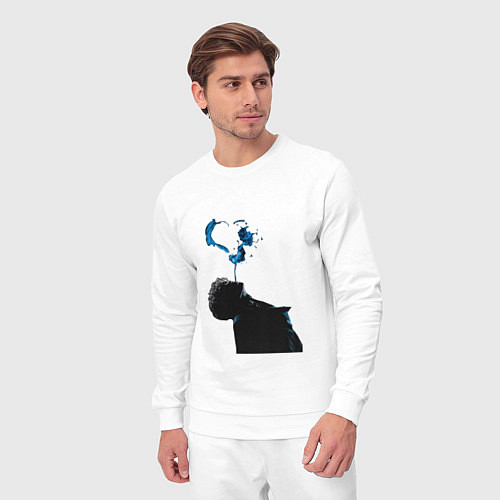 Мужской костюм Три дня дождя постер / Белый – фото 3