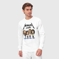 Костюм хлопковый мужской Metallica juniors - cartoon, цвет: белый — фото 2