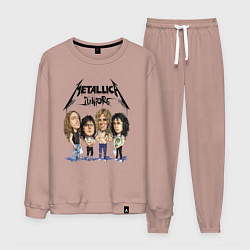Костюм хлопковый мужской Metallica juniors - cartoon, цвет: пыльно-розовый