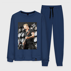 Костюм хлопковый мужской James Alan Hatfield - Metallica, цвет: тёмно-синий