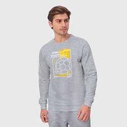 Костюм хлопковый мужской Футбол - лучшая игра в мире, цвет: меланж — фото 2
