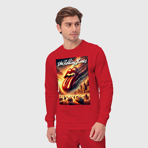 Мужской костюм Logo of the Rollings Stones / Красный – фото 3