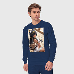 Костюм хлопковый мужской Сфинкс в древнем Египте, цвет: тёмно-синий — фото 2