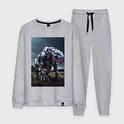 Костюм хлопковый мужской Робот в стиле Horizon, цвет: меланж