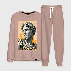 Мужской костюм Арт с античным портретом