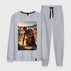 Костюм хлопковый мужской Спартак в Колизее, цвет: меланж