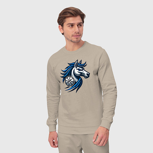 Мужской костюм Mavericks horse / Миндальный – фото 3