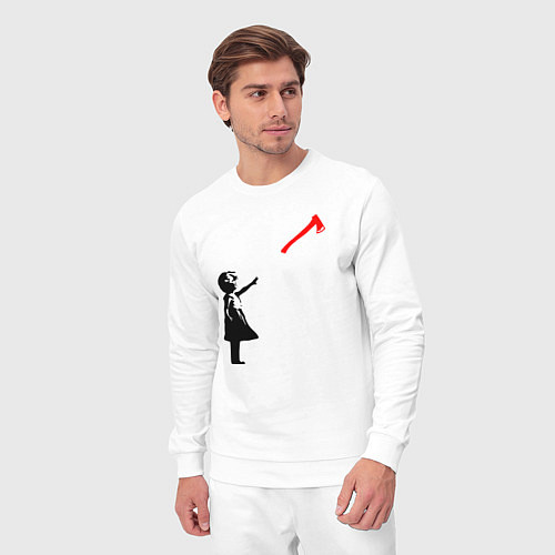 Мужской костюм Девочка и топор / Белый – фото 3