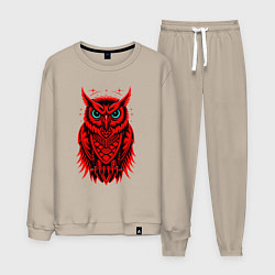 Мужской костюм Сова красная
