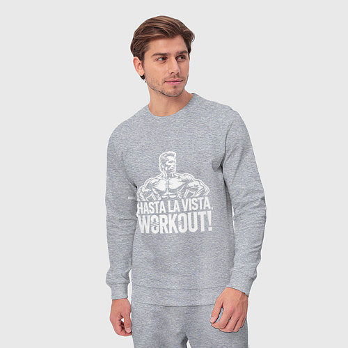 Мужской костюм Arnold - hasta la vista workout / Меланж – фото 3