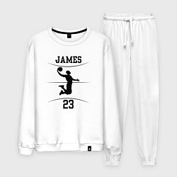 Костюм хлопковый мужской James 23, цвет: белый