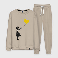 Костюм хлопковый мужской Wu-Tang Banksy, цвет: миндальный