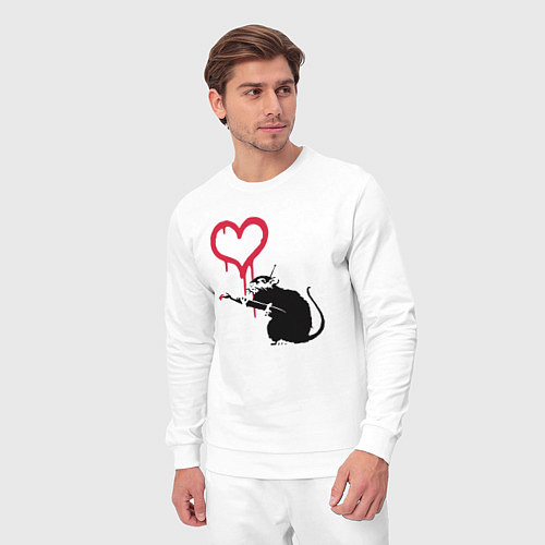 Мужской костюм Rat heart / Белый – фото 3