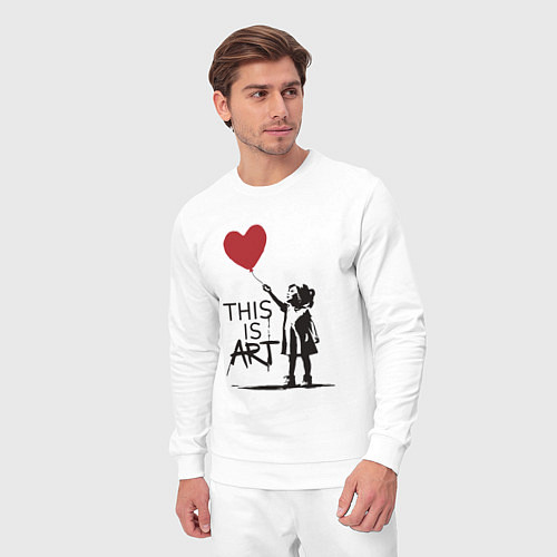 Мужской костюм Это искусство / Белый – фото 3