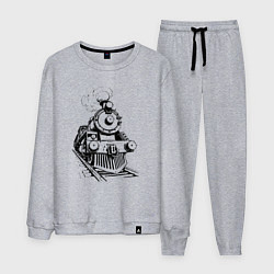 Мужской костюм Векторный паровоз