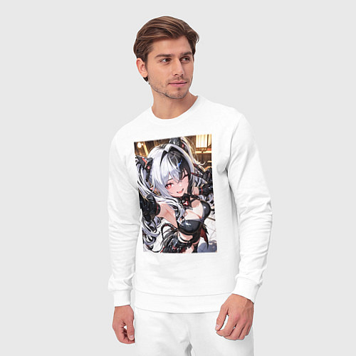 Мужской костюм Jetavie Punishing Gray Raven / Белый – фото 3