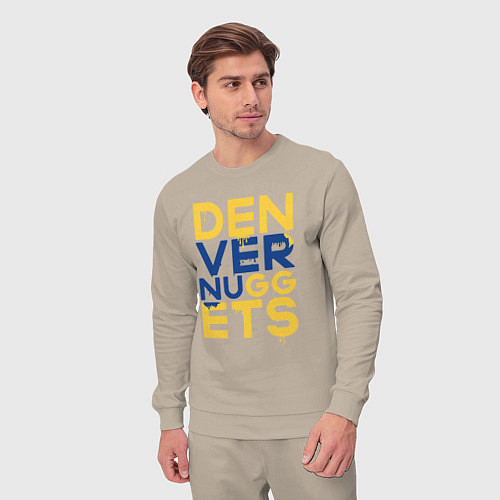 Мужской костюм Denver Nuggets NBA / Миндальный – фото 3